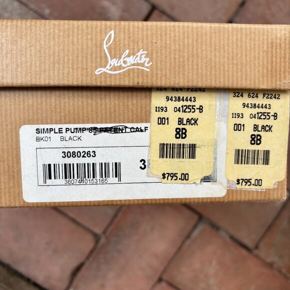 Size 7.5 Christian Louboutin Satin Peep Toe with Rhinestone Detail - Picture 2 of 7